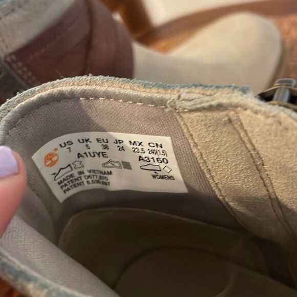 Timberland Sutherlin ankle grey suede buckle booties 7 - Picture 9 of 11